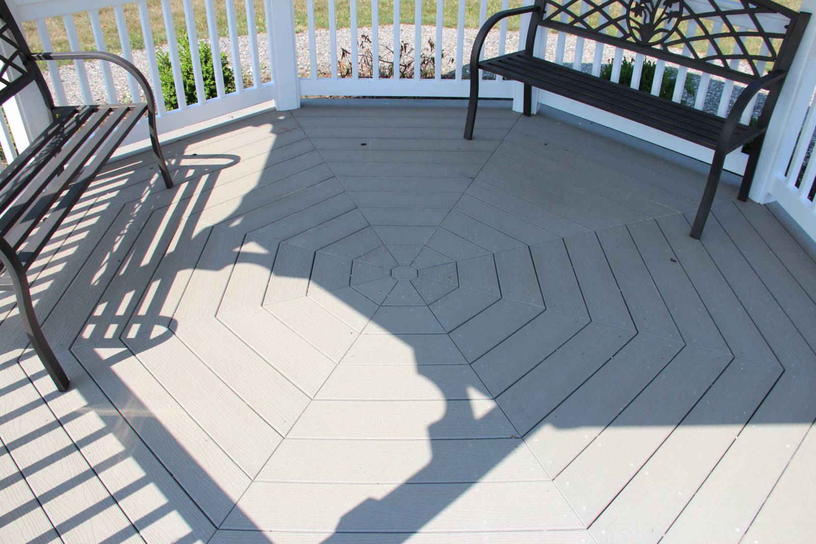 EverGrain composite decking (gray color)