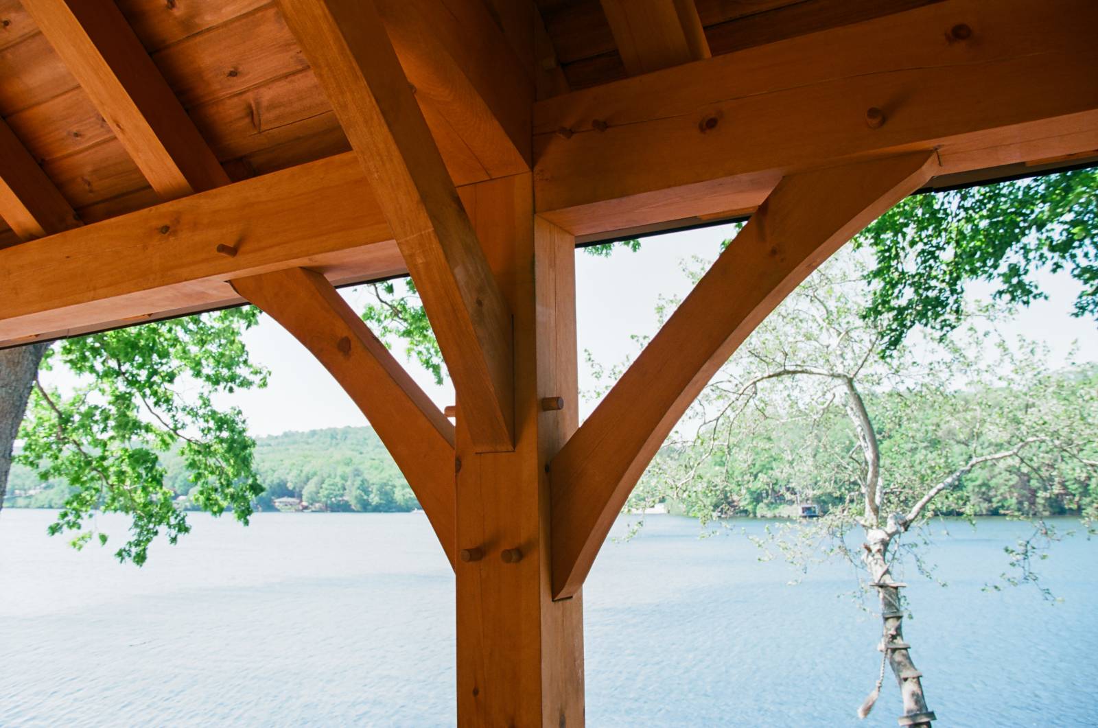 Detail: Authentic Timber Frame Joinery