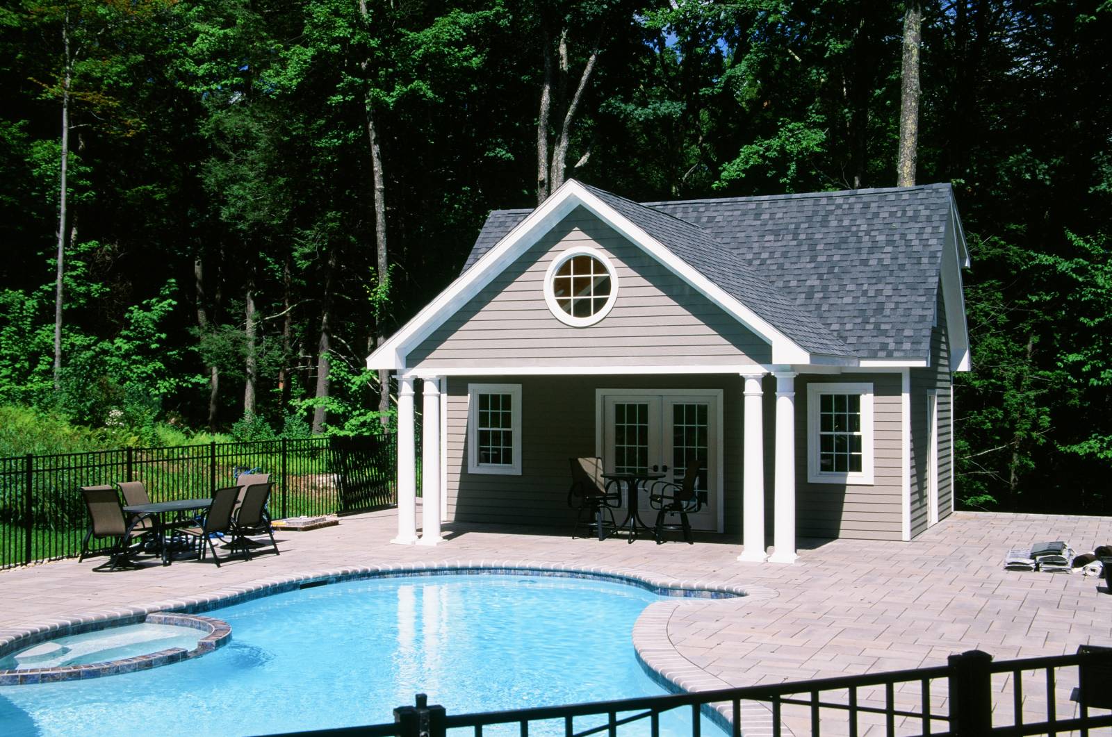 The focal point of the pool