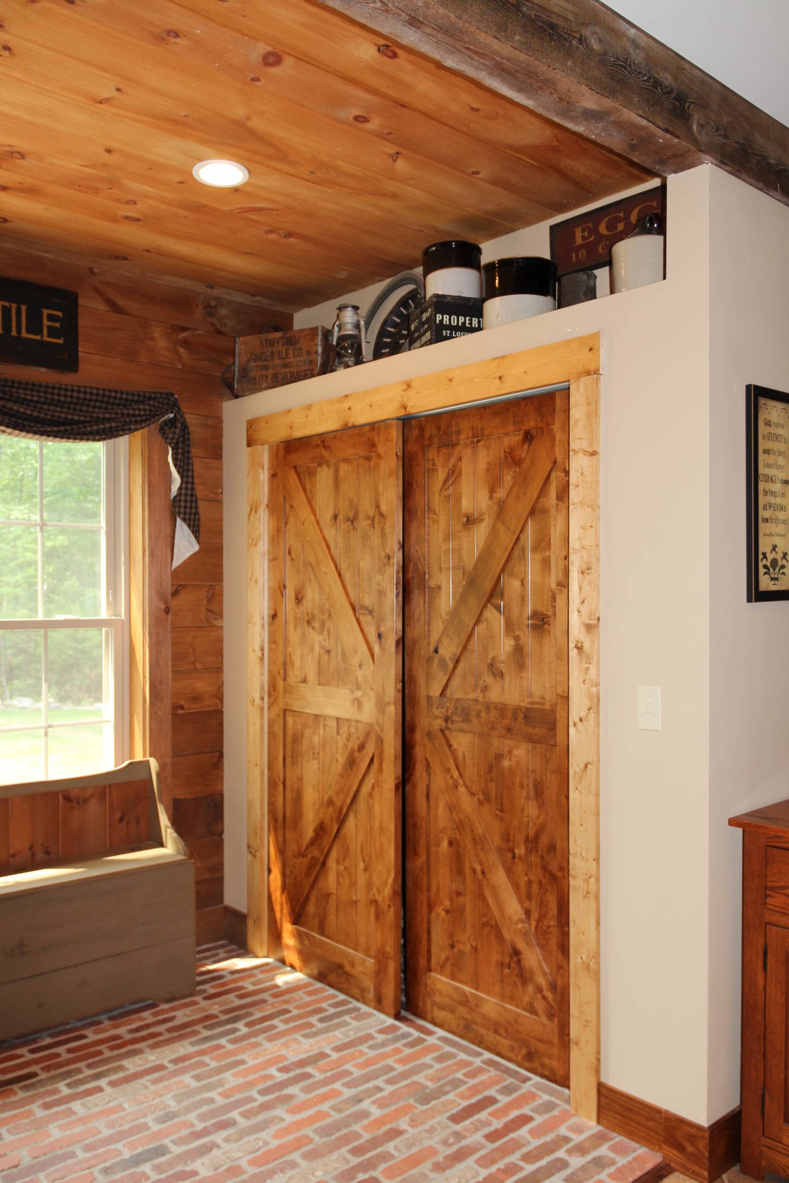 Rustic closet