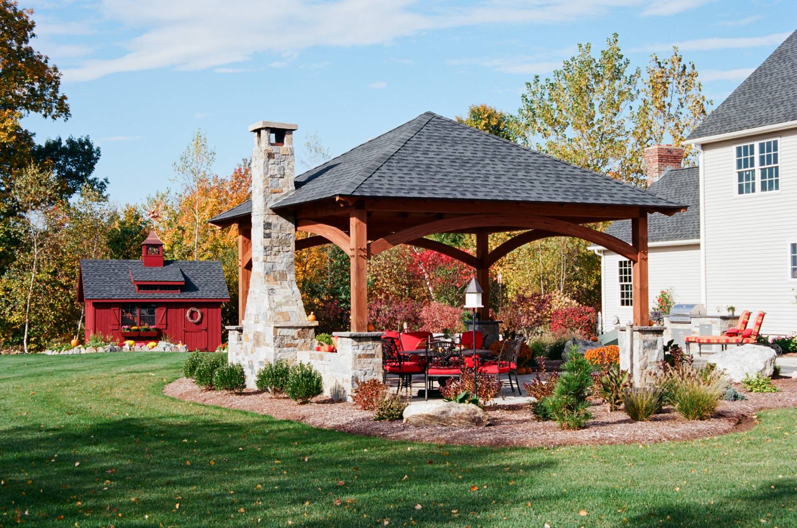 Jackson Timber Frame Pavilion & Victorian Carriage House