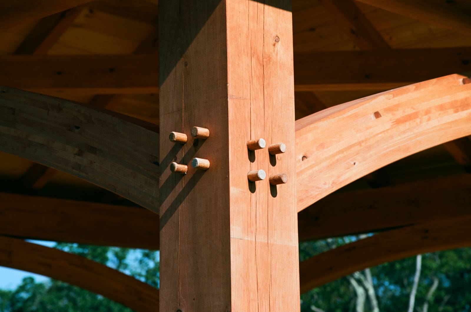 Traditional Wood Joinery with Hardwood Oak Pegs