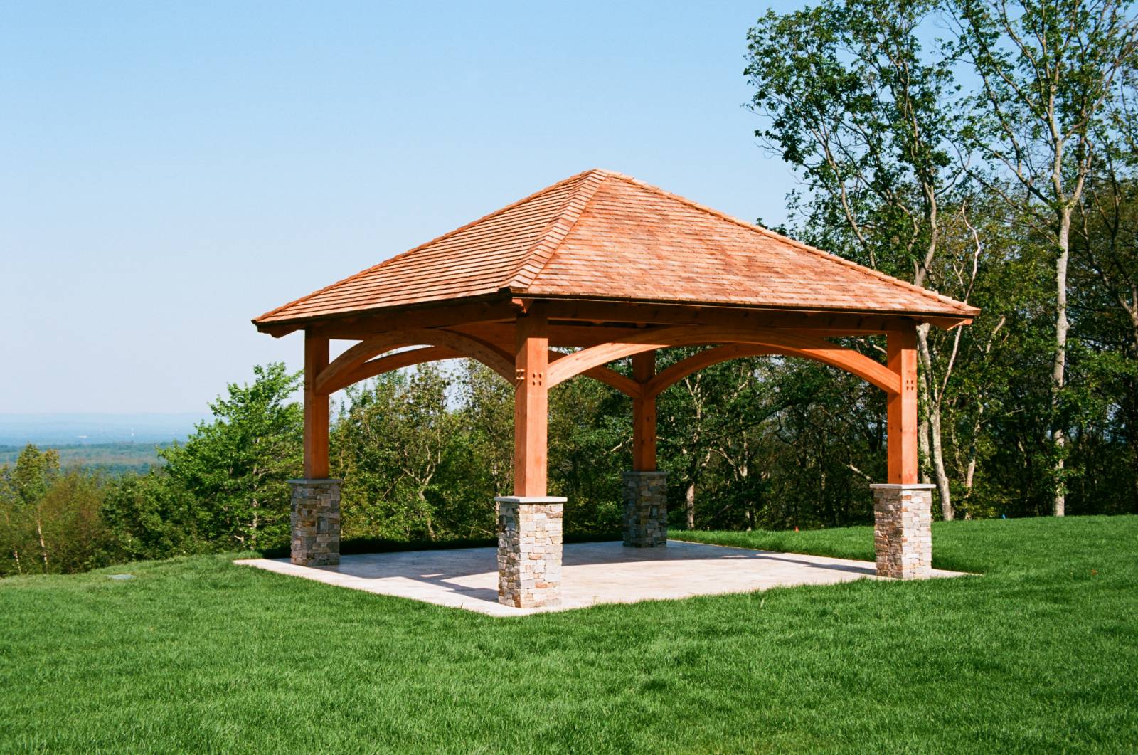 18' x 18' Jackson Timber Frame Pavilion (Ellington CT)