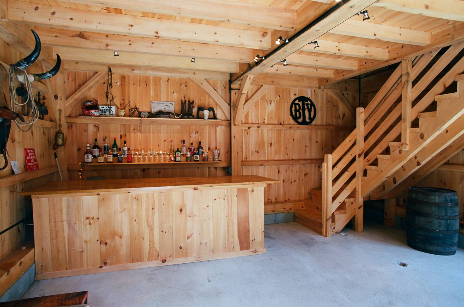 Bar and stairway