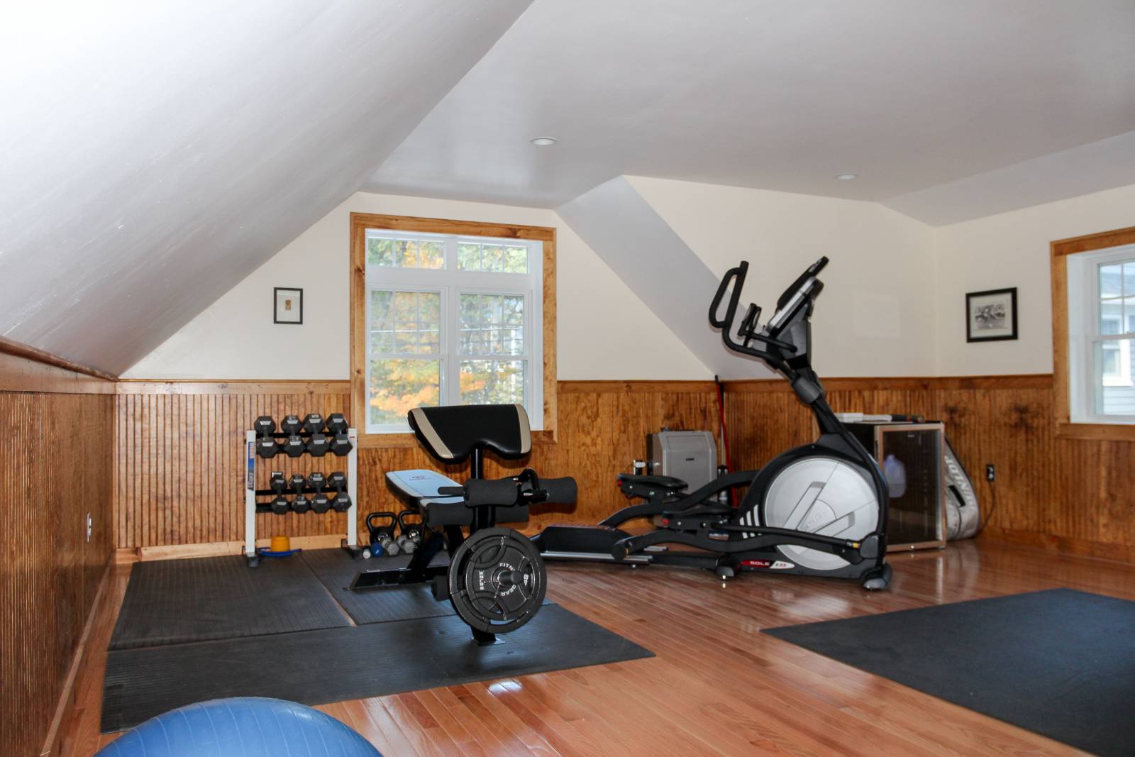 Home gym above garage clearance