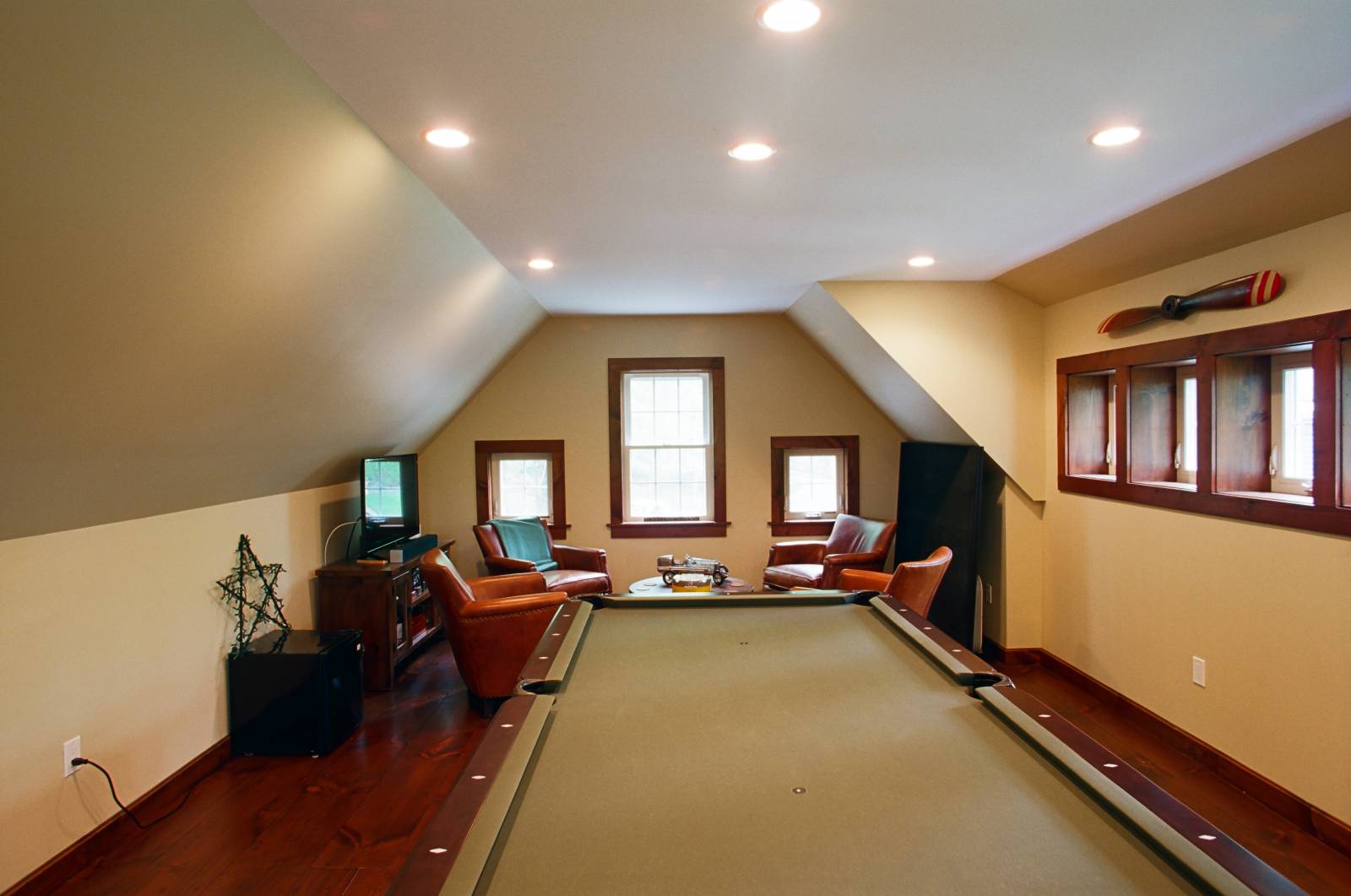 Plenty of space for a pool table