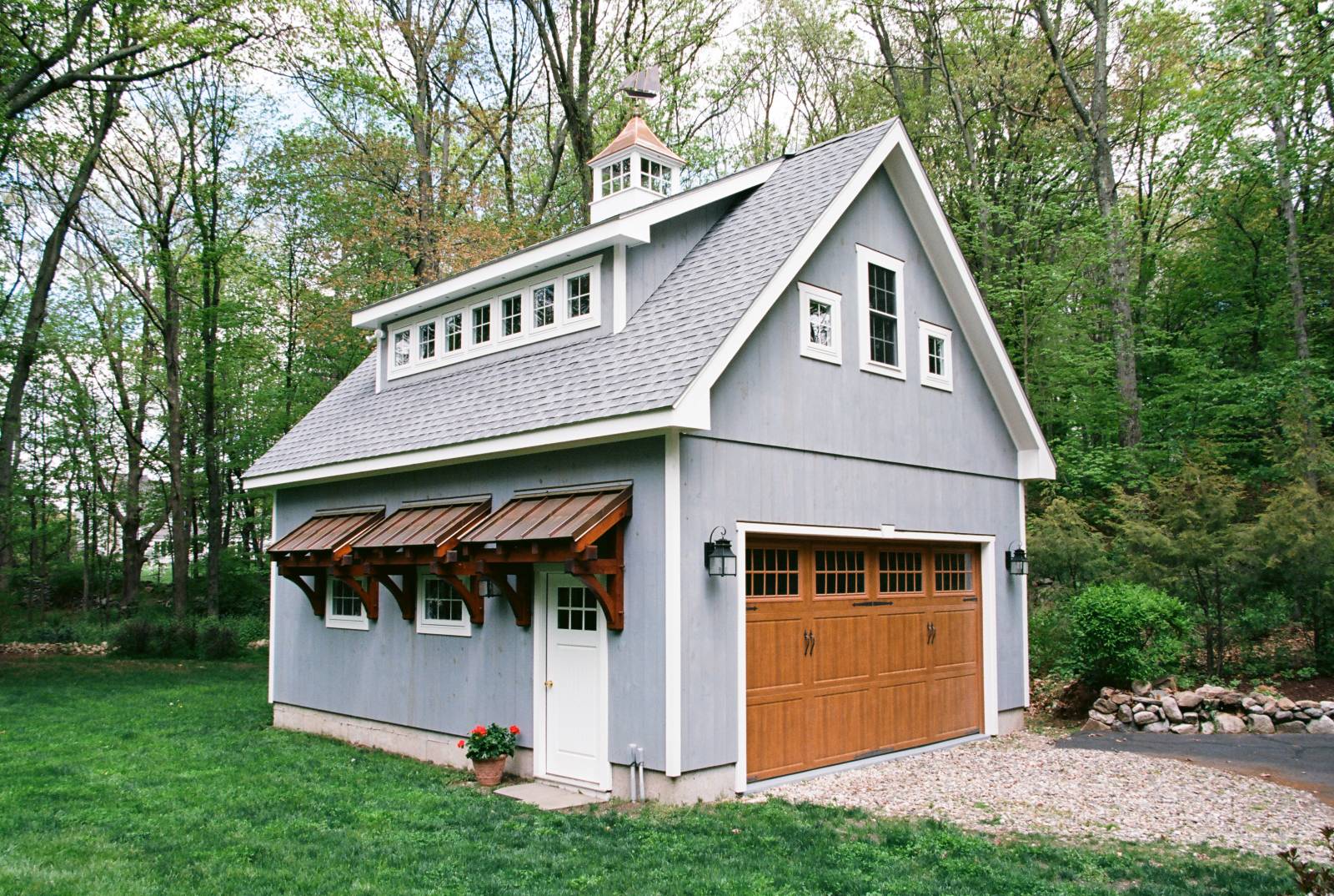 22' x 26' Newport Custom Garage/Man Cave, Weston, CT | The Barn Yard