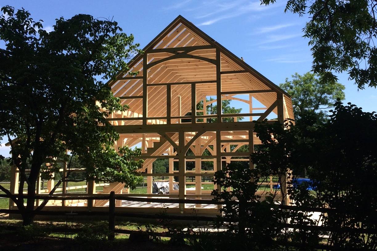 Framing for 8' Bow Top Window in 2nd Floor