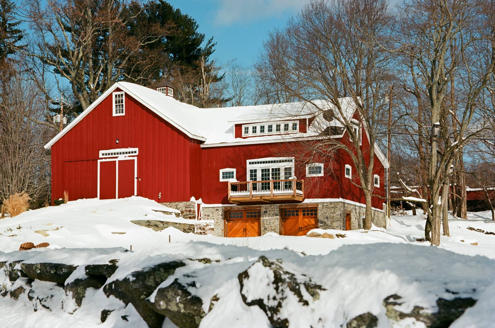 22' x 32' Post & Beam Carriage Barn 3-Story Addition with 10' Lean-To (Tolland CT)