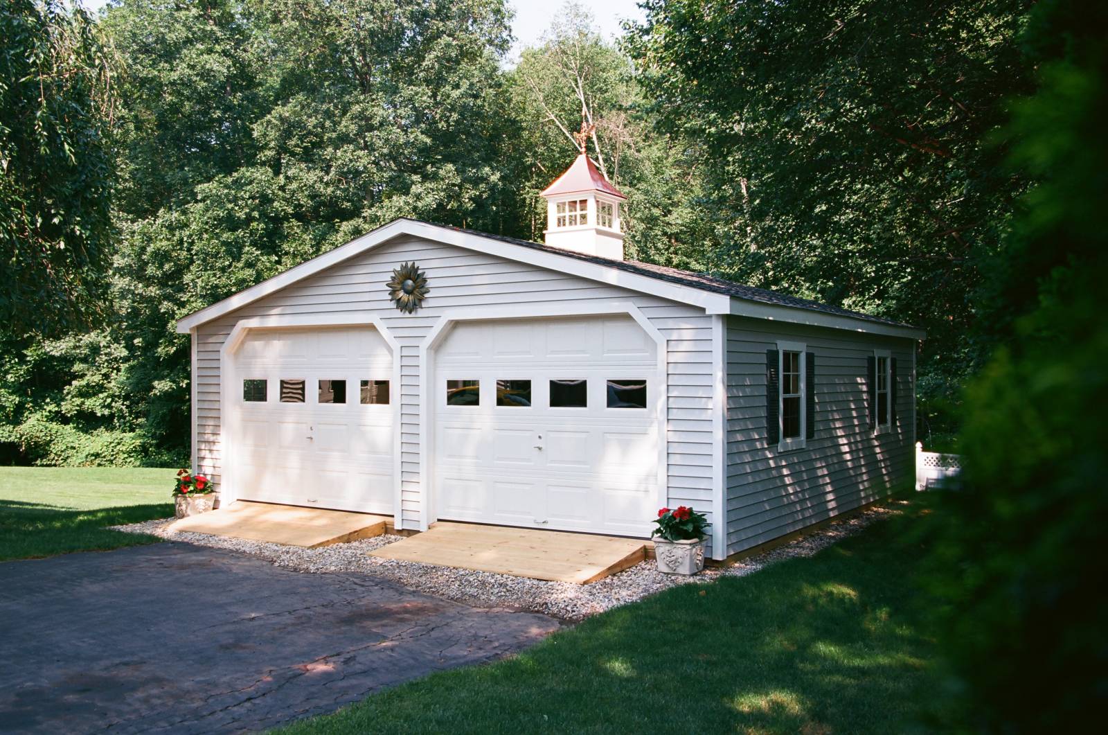 Copper Top Cupola on the Double Bay Garage