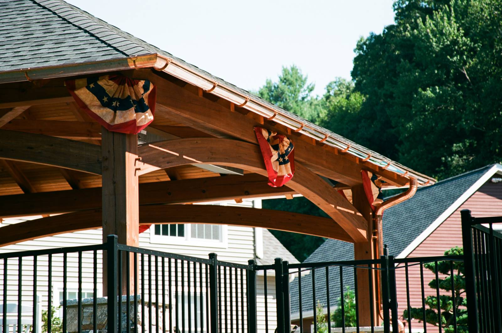 24' x 24' Jackson Timber Frame Pavilion (Ellington CT)