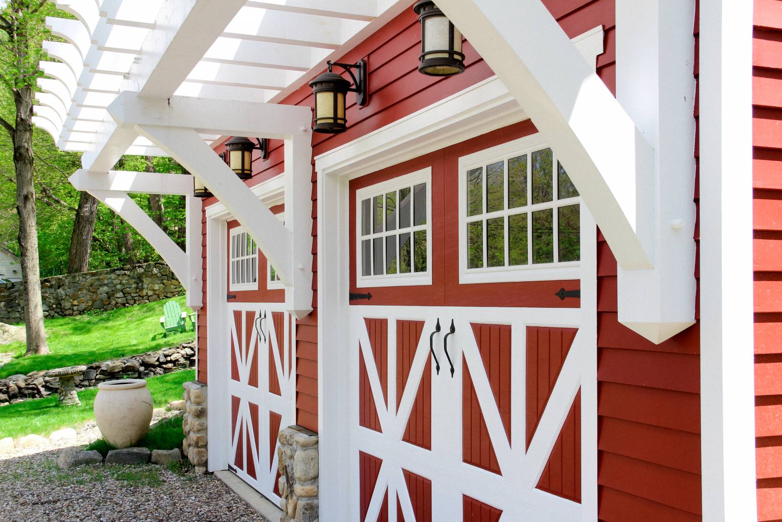 Timber frame pergola details