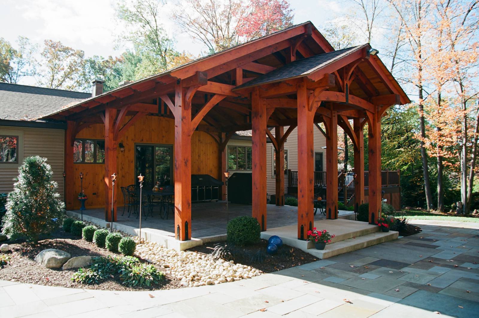 24' x 24' Alpine Timber Frame Pavilion (Bristol CT)