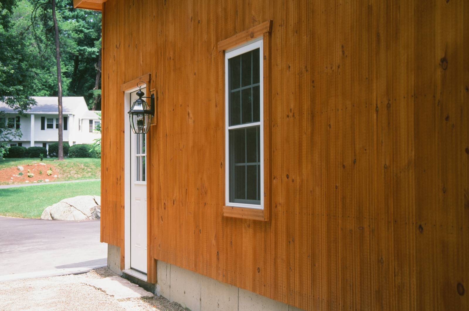 Thermatru Fiberglass Insulated Entry Door with Half Glass • Harvey Vinyl Insulated Double Hung Window