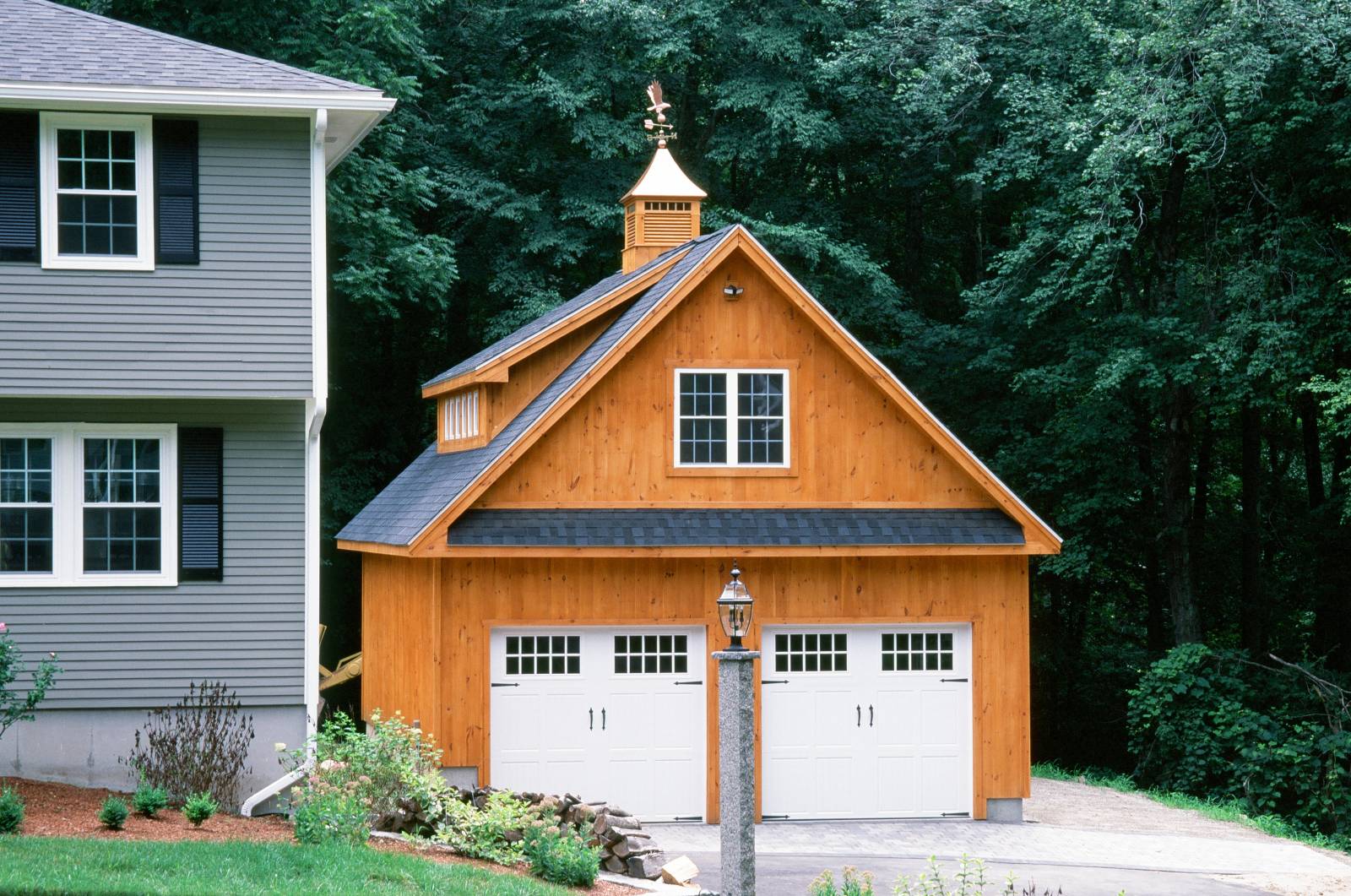 Welcome Home • 24' x 28' Newport Custom Garage (Milford MA)