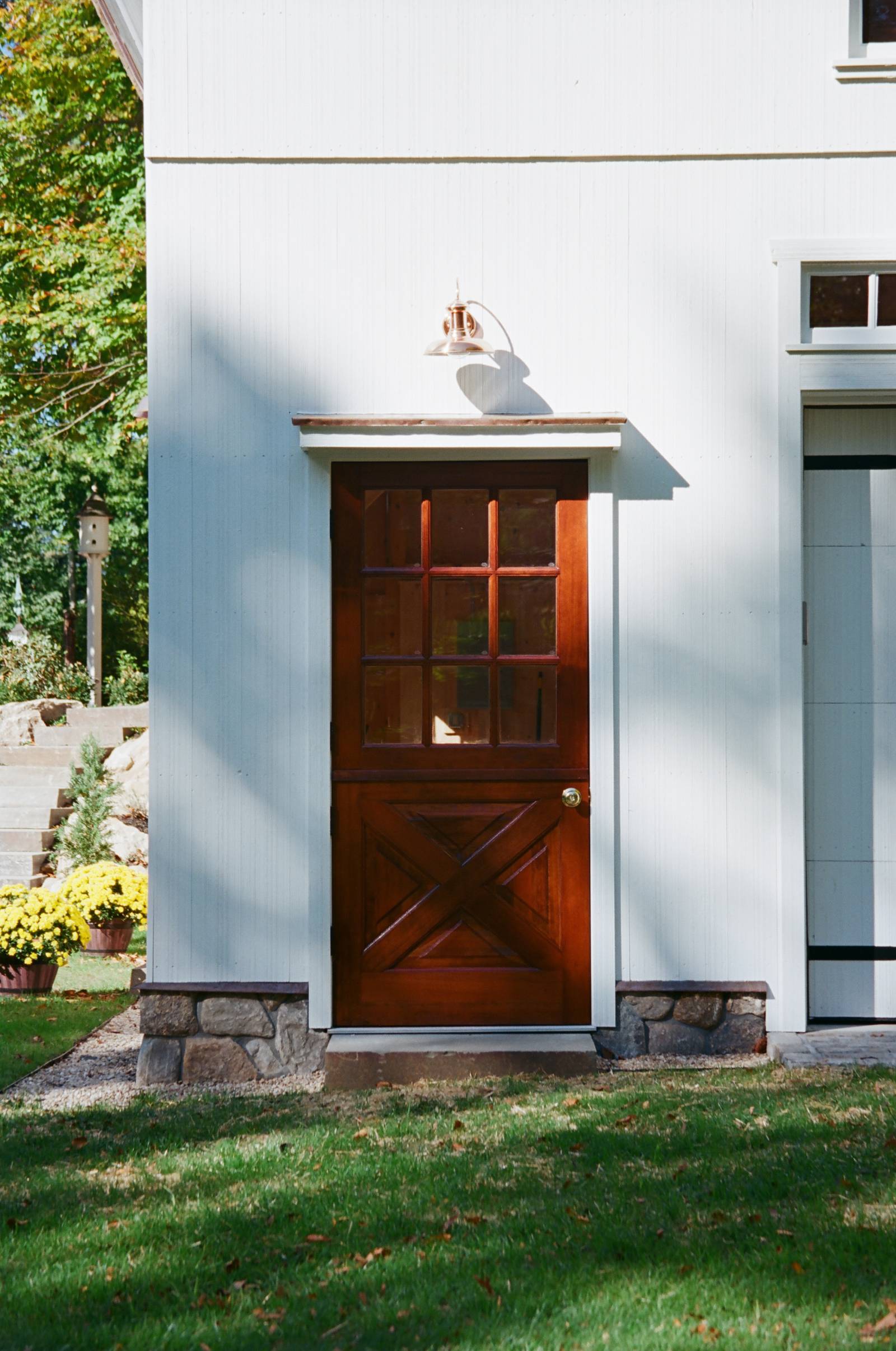 Dutch door with half glass