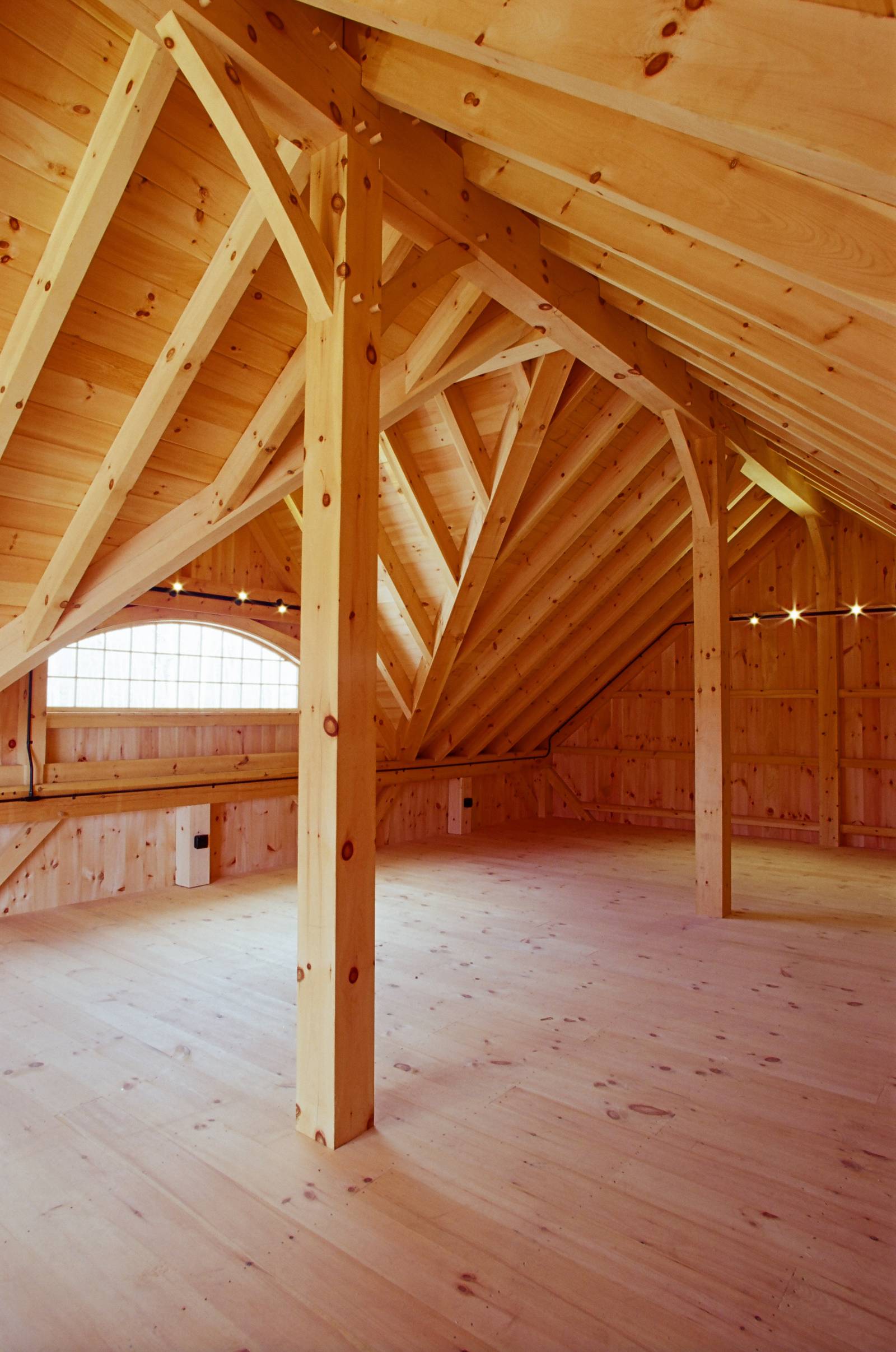 Ridge Beam Lifted by Posts