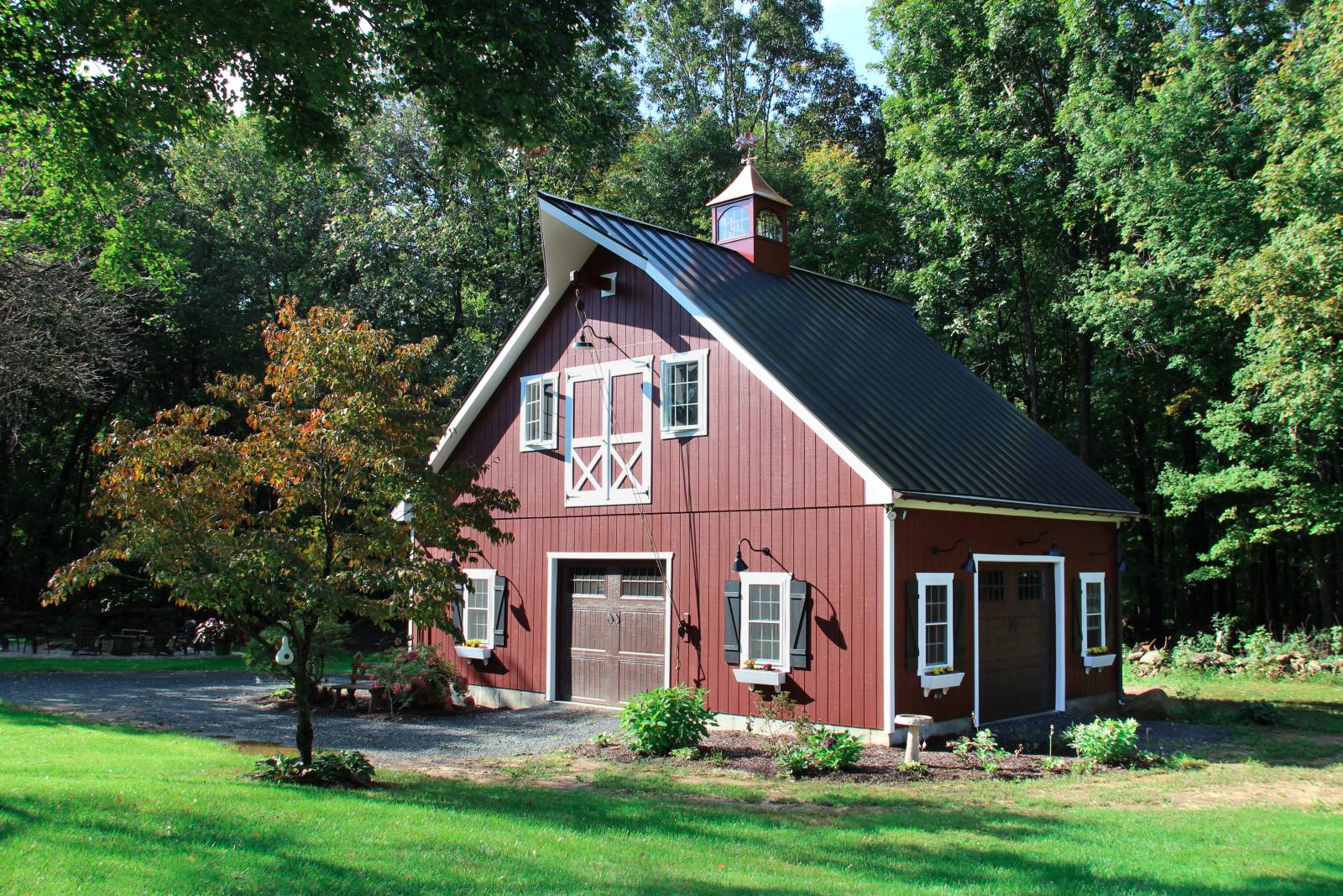 Opposite Angle of Barn Garage