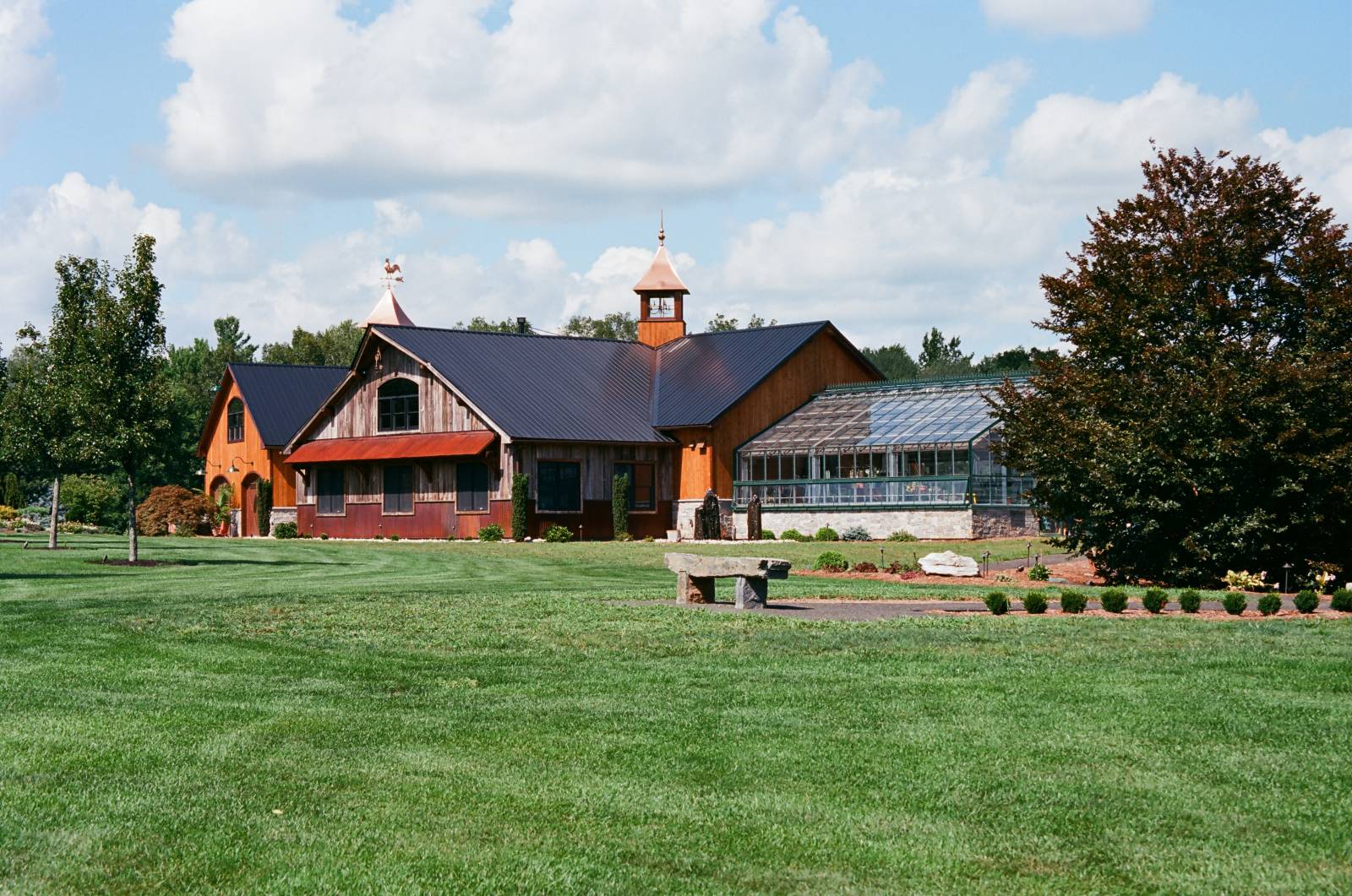 Exterior of 2500 sq. ft. Party Barn (Ellington CT)
