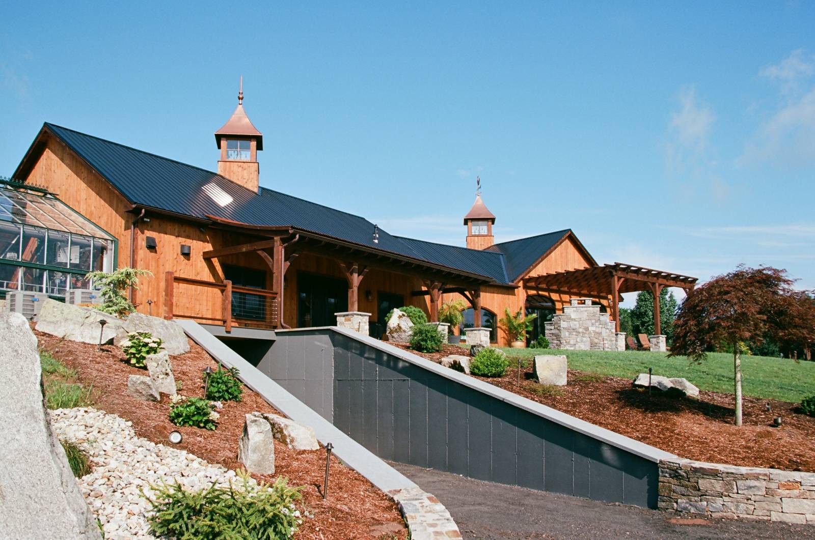 Back of the Party Barn • Walk-Out Basement