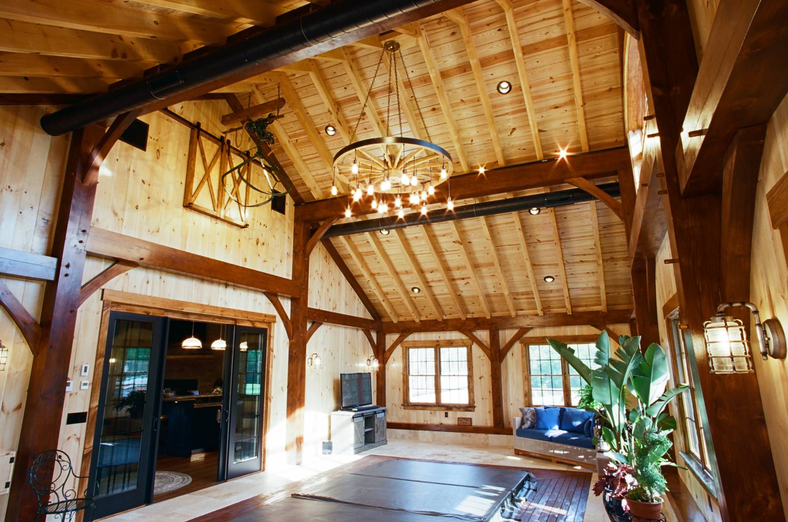 Timber Frame Enclosed Pool