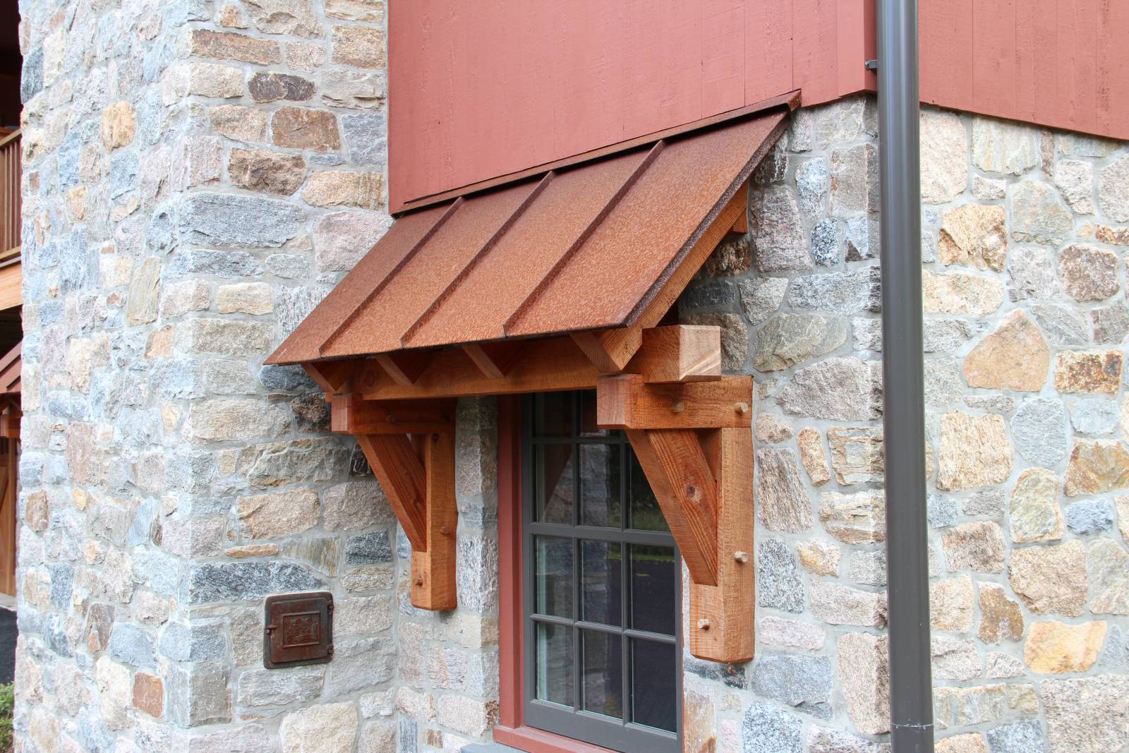 Timber Eyebrows Timber Frame Barn Home, New Canaan, CT | The Barn Yard