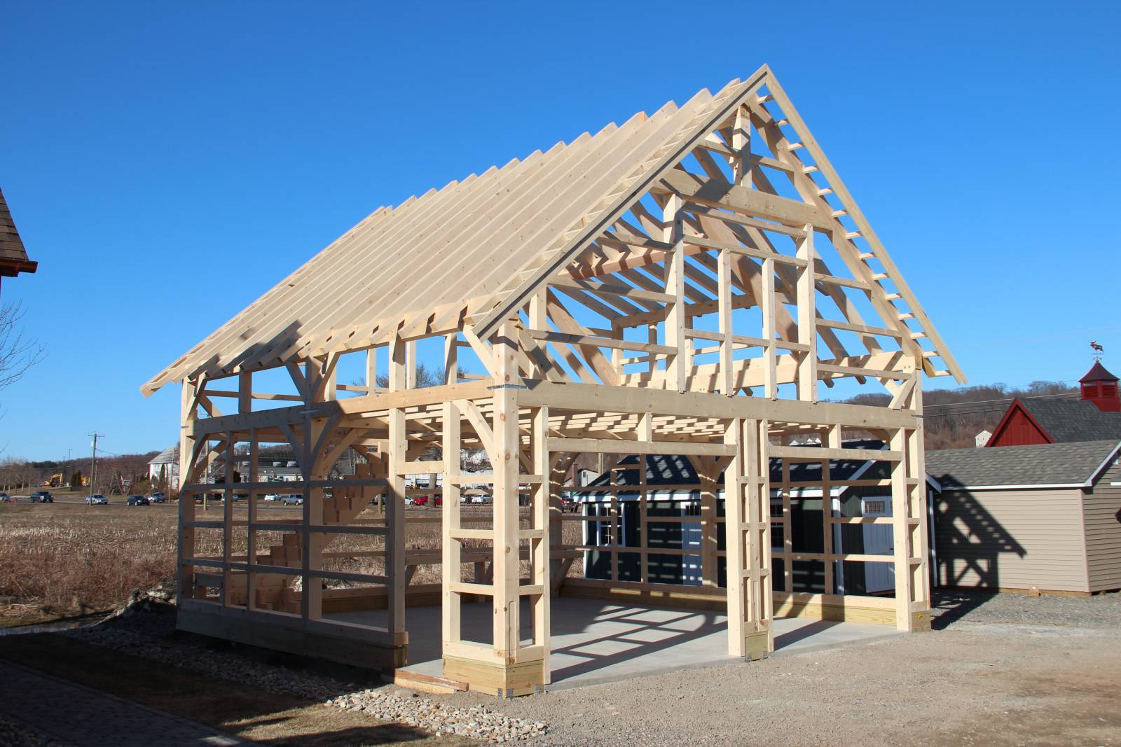 26' x 28' Carriage Barn Timber Frame | The Barn Yard