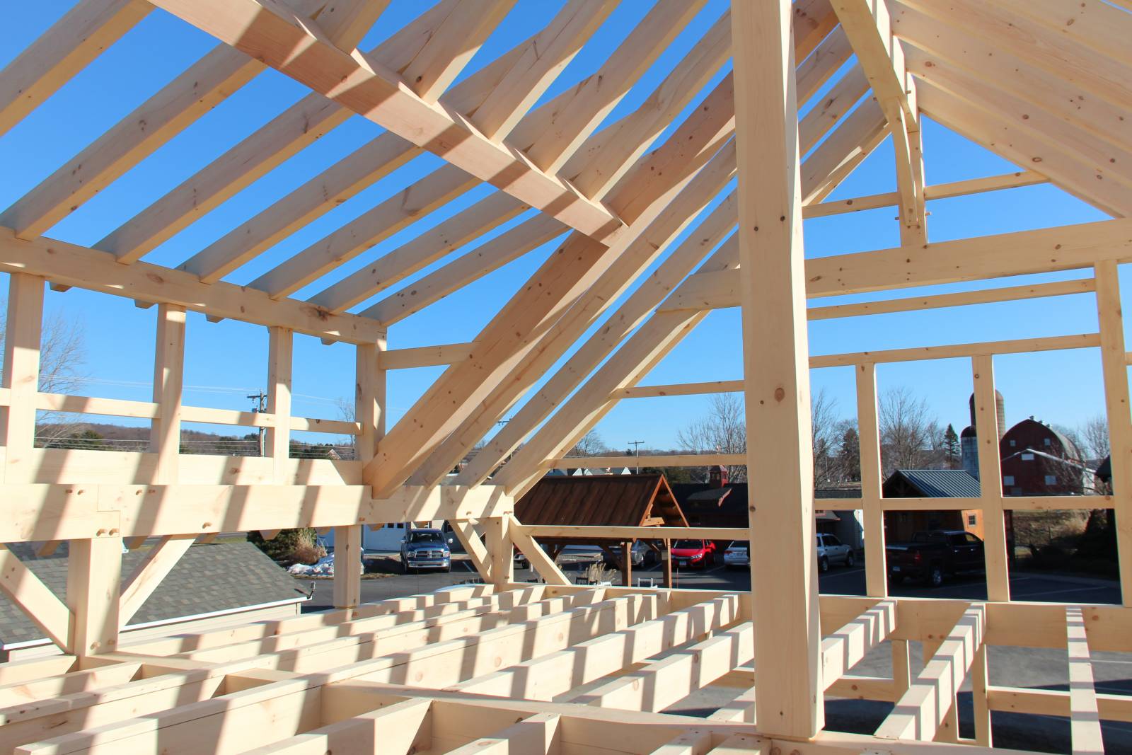 26' x 28' Carriage Barn Timber Frame | The Barn Yard