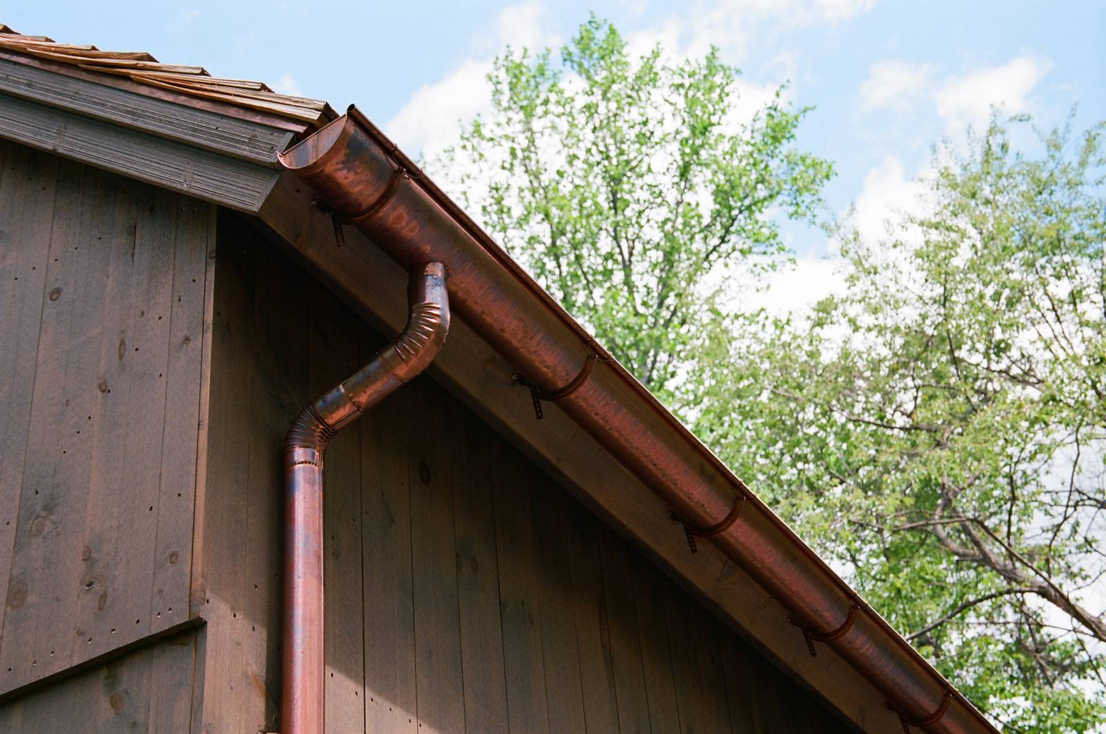 Copper gutters