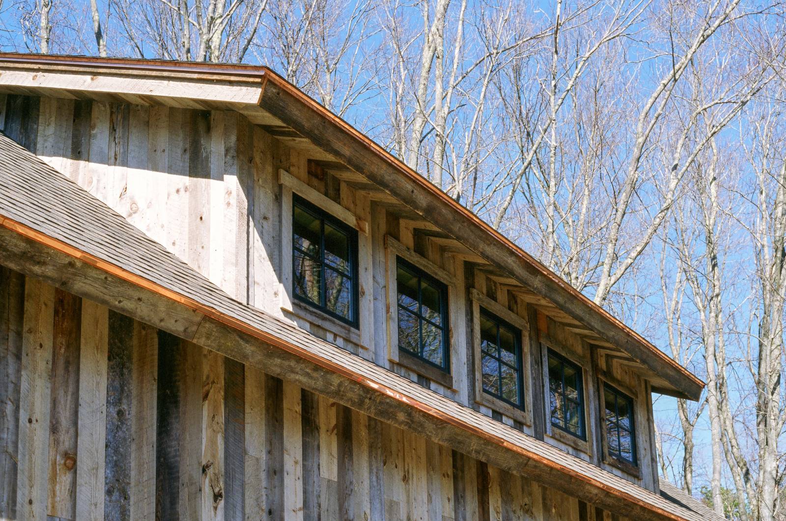 Timber Frame Transom Dormer with (5) Andersen 400 Series Black Windows