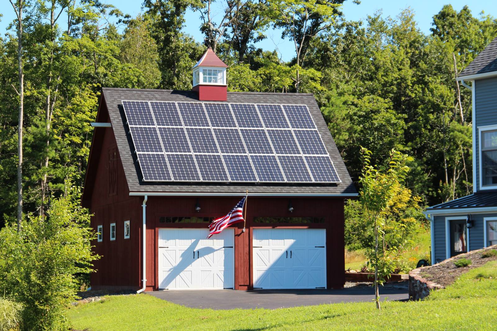 Solar powered barn top