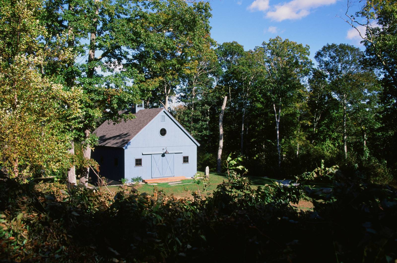 Barn Nestled in the Trees