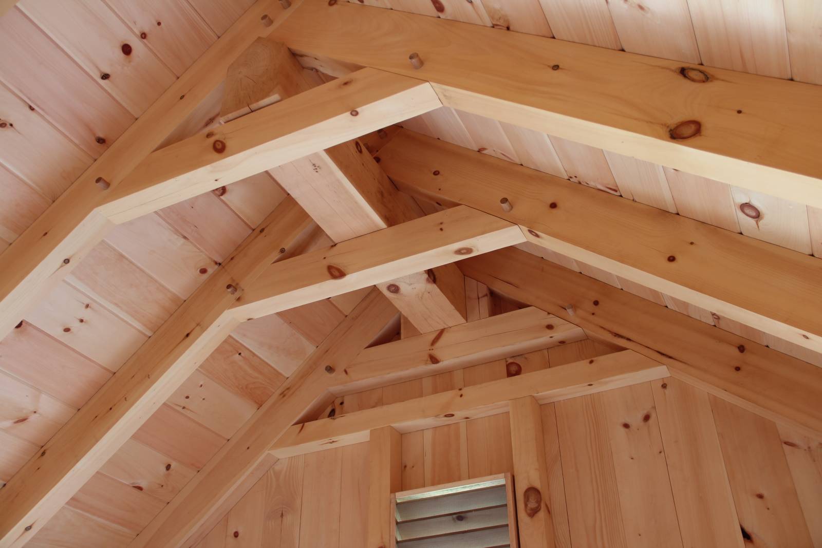 Hoist Beam Built Into Rafters
