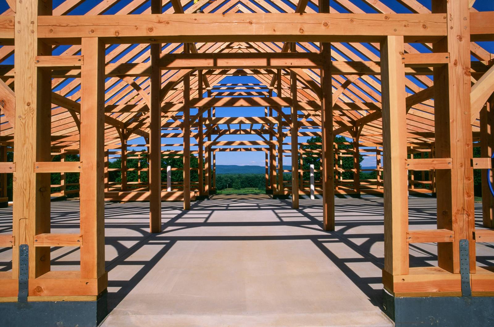 60' x 49' Saratoga Timber Frame Barn, Franklin County, MA | The Barn Yard