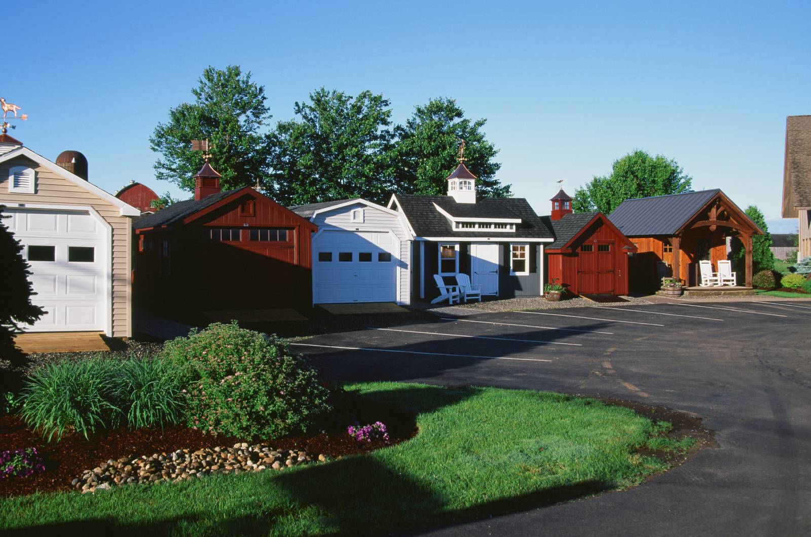Wide Selection of Sheds & Garages on Display