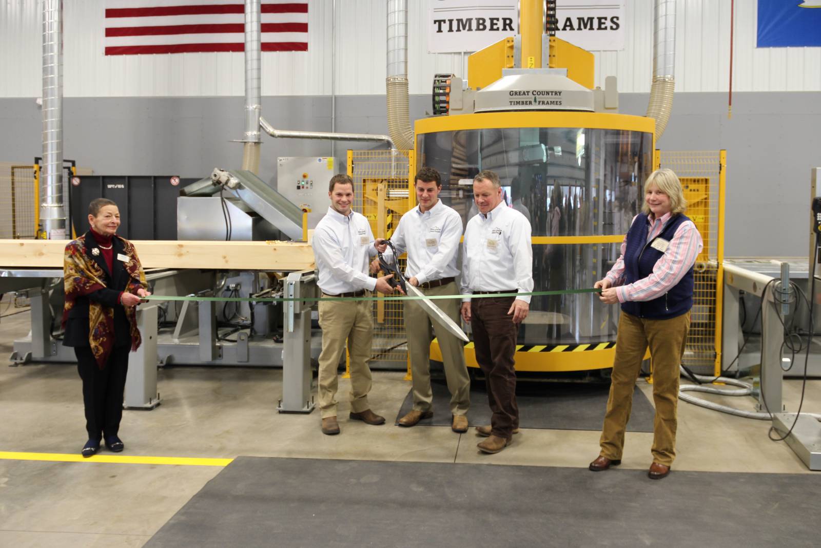 Ribbon Cutting at Great Country Timber Frames | The Barn Yard
