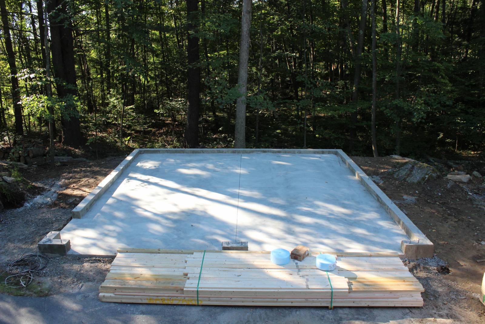 24' x 24' Concrete Frost Wall Foundation, Tolland, CT