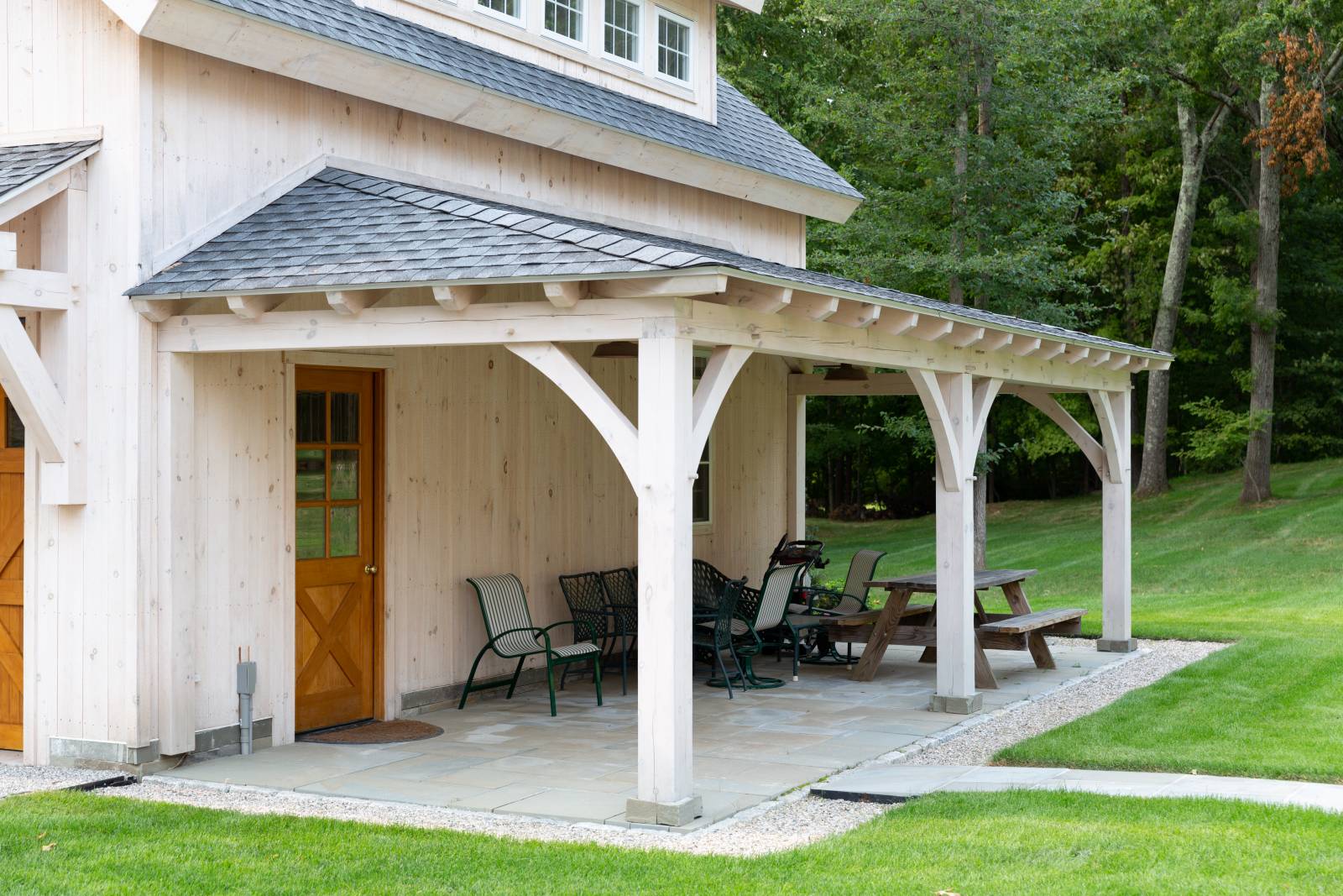 12' Open Lean-To with Hip Roof