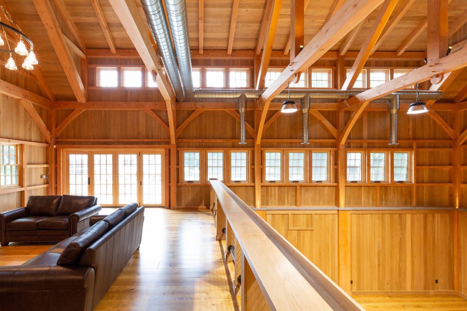 Timber Frame Transom Dormer Interior