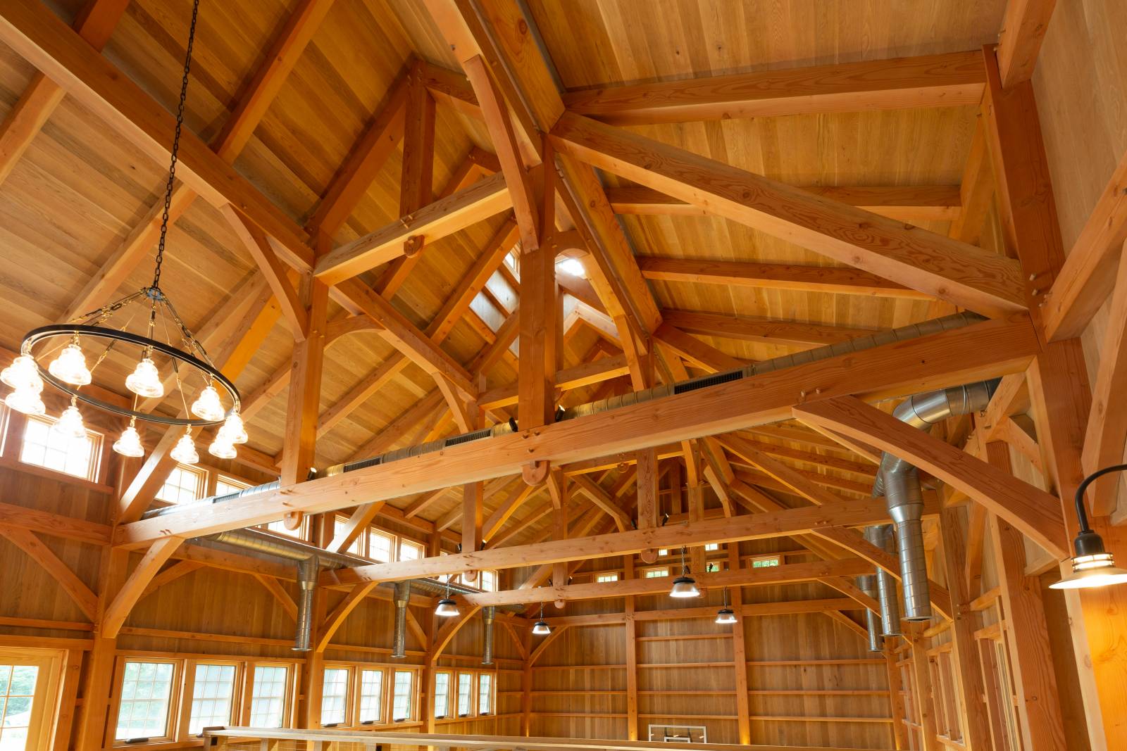 Queen Post Trusses with Wedged Anchorbeam Tenon Authentic Joinery