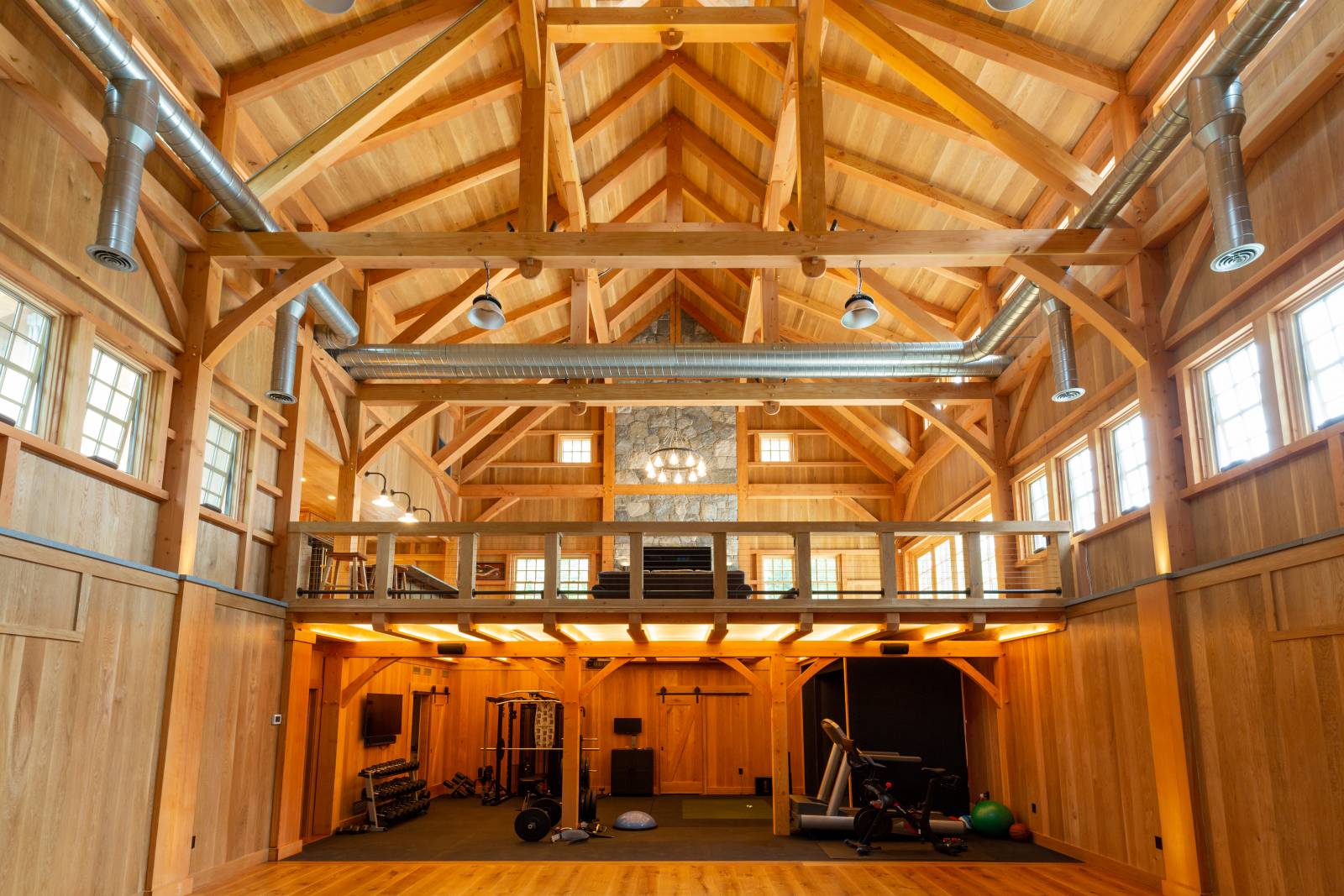Complete Home Gym under the Balcony