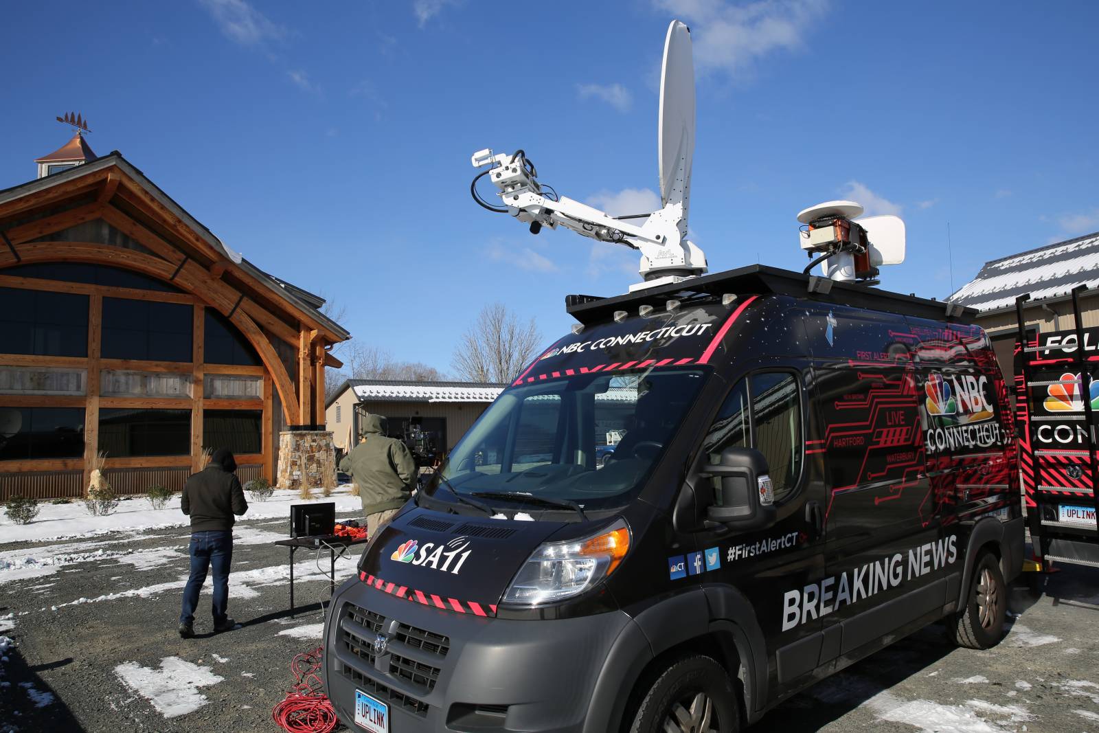 NBC CT satellite truck