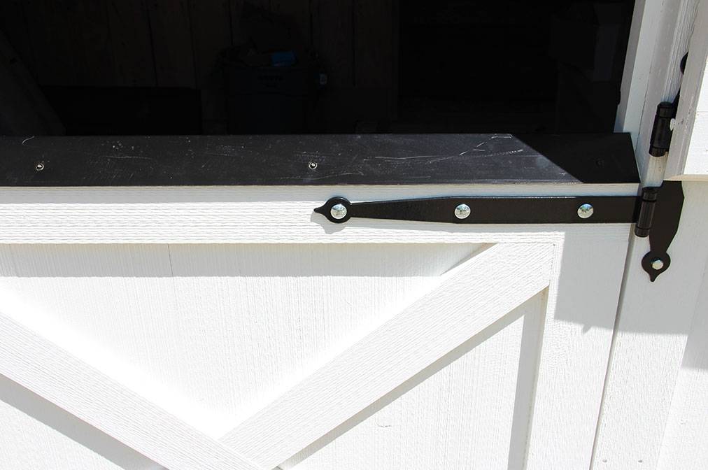 Metal Chew Guard on Bottom Dutch Door