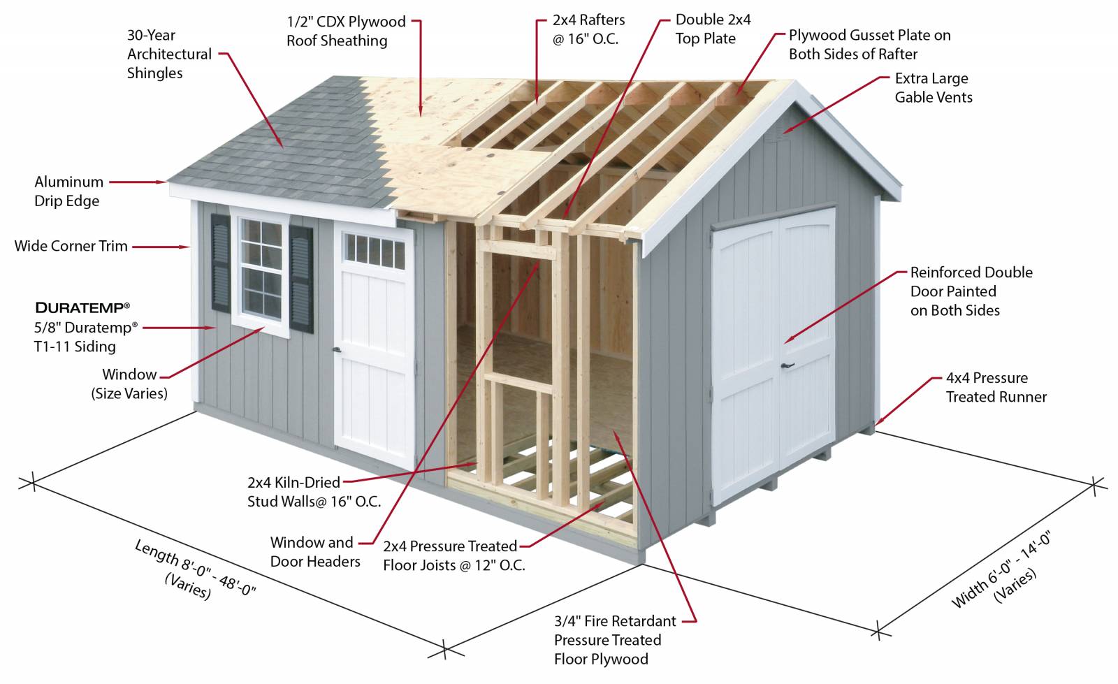 Shed 3D Construction Model