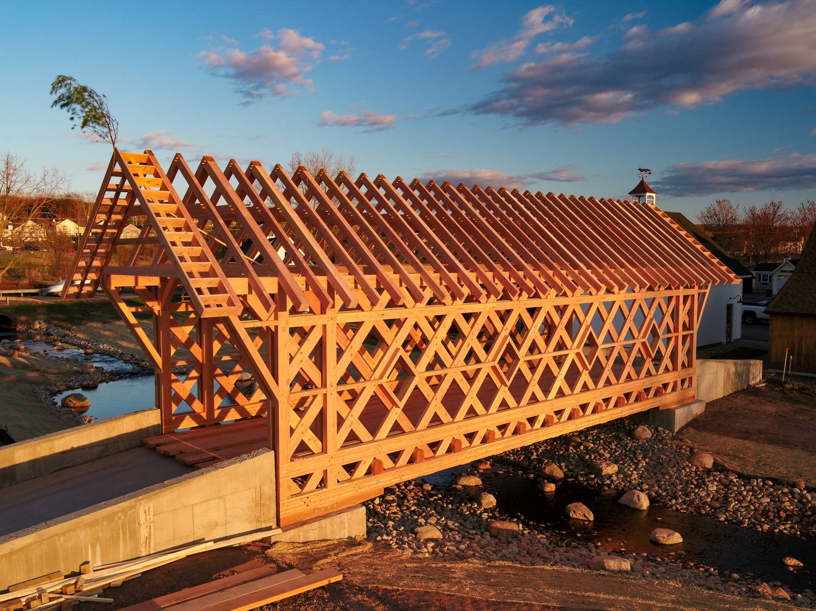 The Barn Yard Covered Bridge - Timber Frame