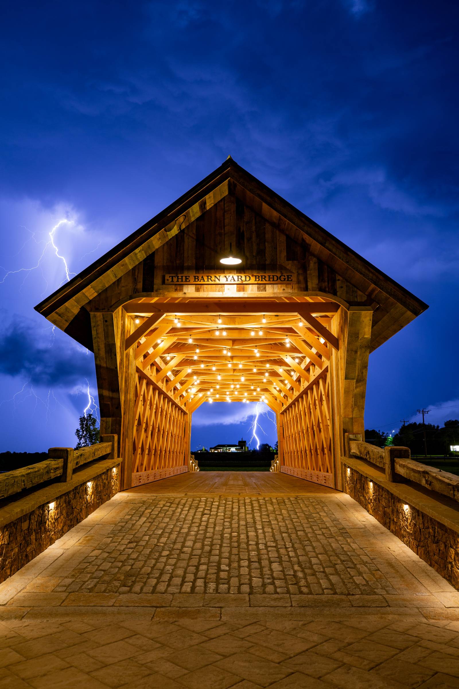 A Storm Approaches The Barn Yard Covered Bridge