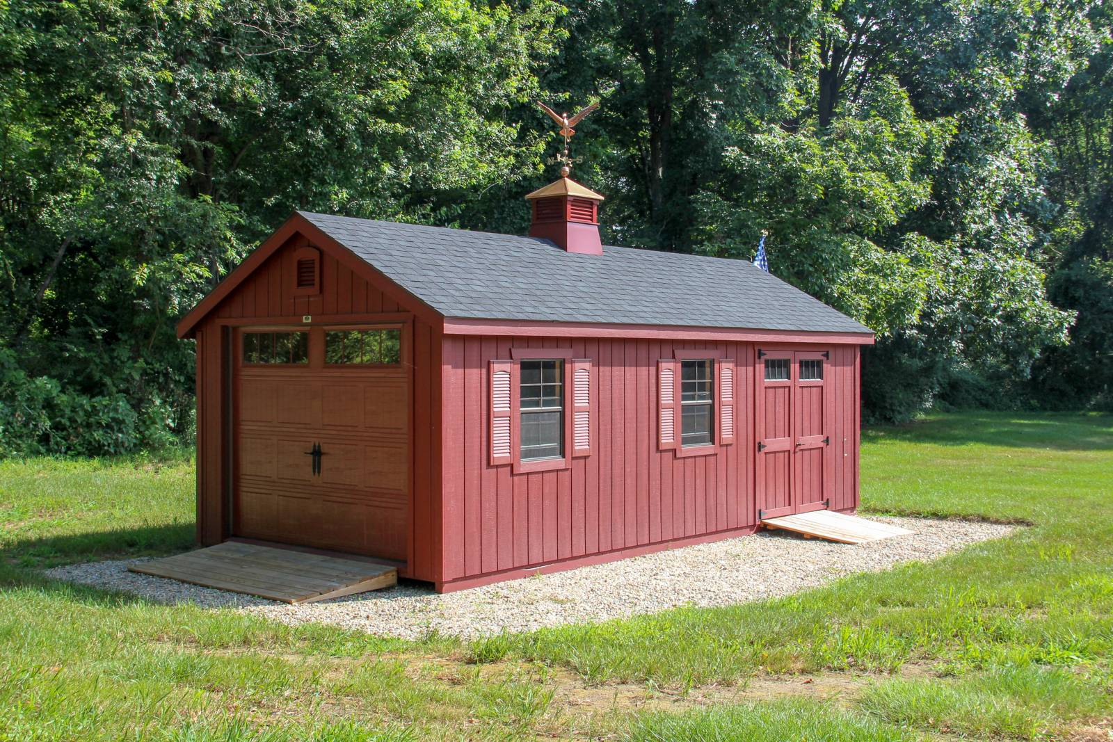 12' x 24' Classic Cape Garage Shown with Options