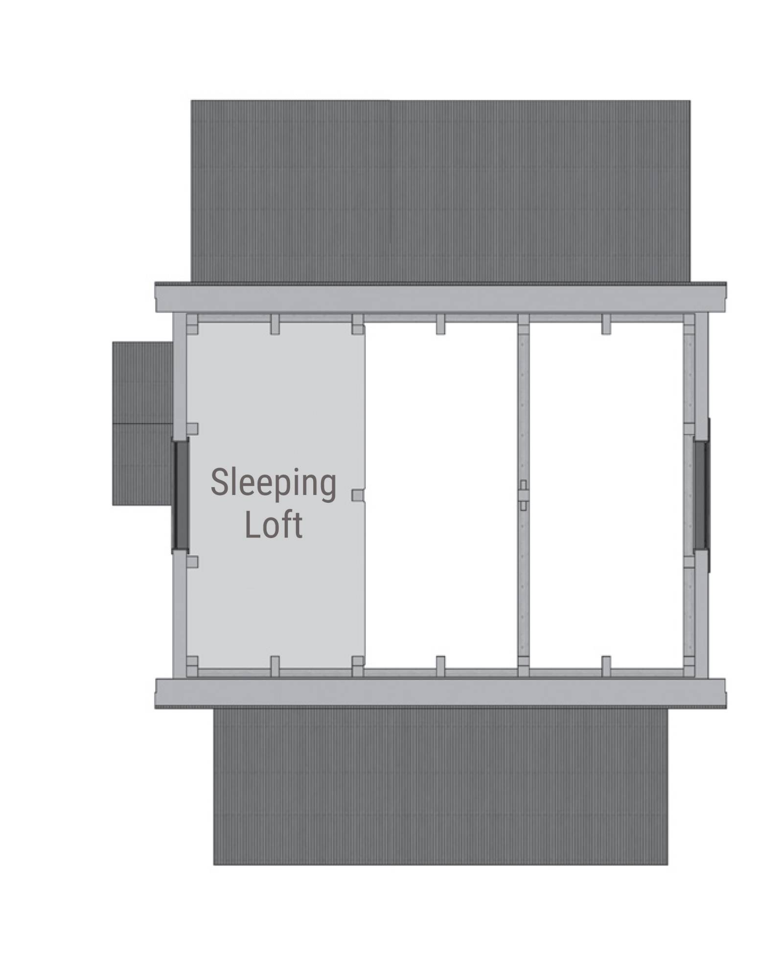 Yellowstone Cabin Loft Floor Plan