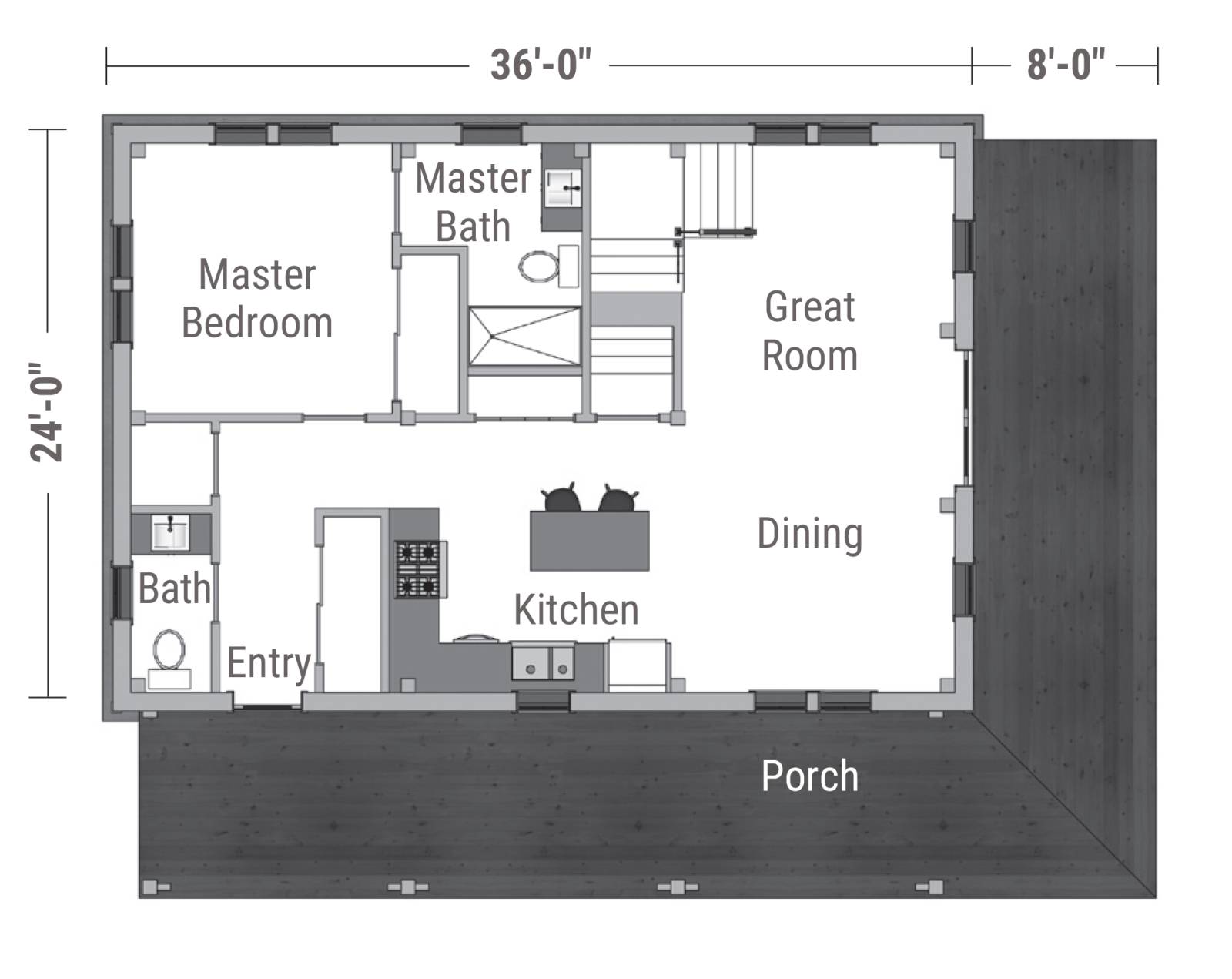 Stockbridge Barn Home First Floor