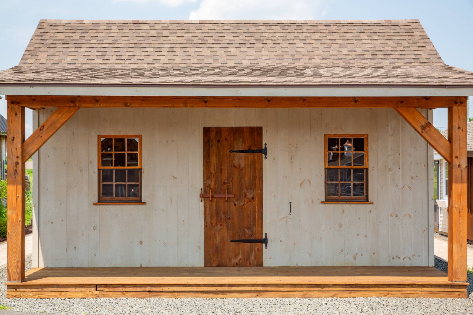 9' Wall Height • 5' Timber Frame Porch